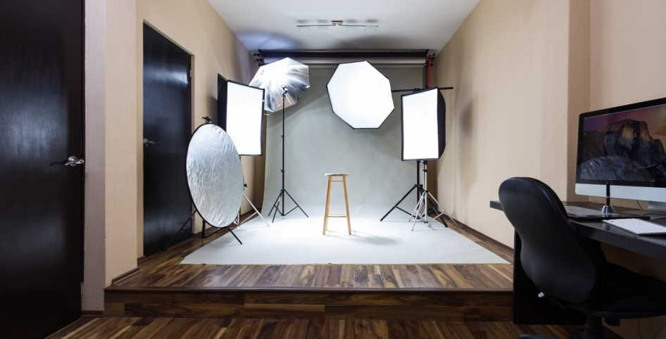 set up home photo studio